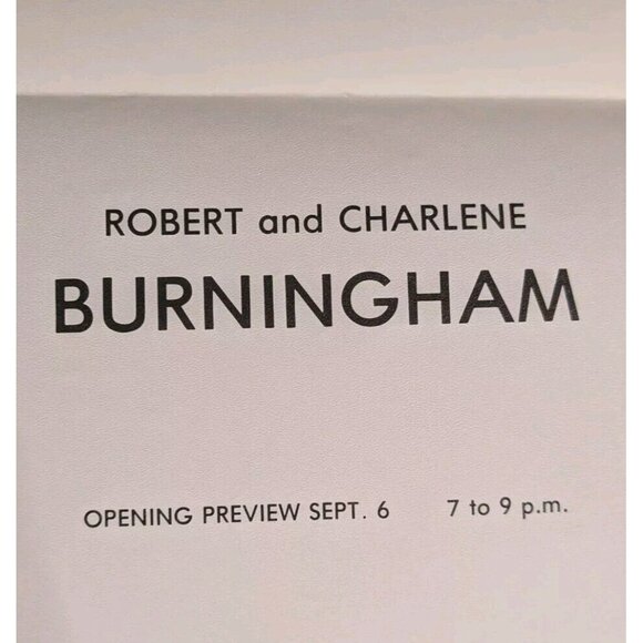 1977 Hamline University Poster Gallery Charlene Burningham Fiber Art Robert Vtg - Picture 14 of 16